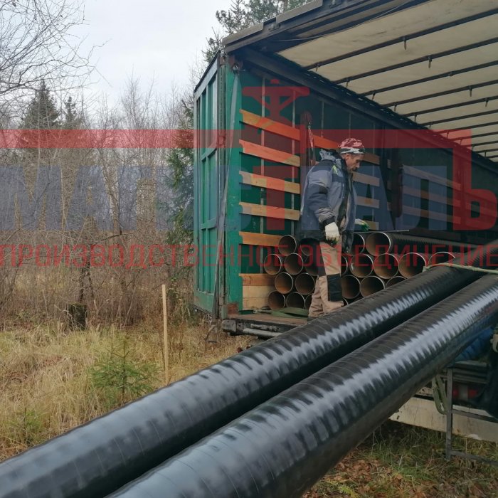  Можайский р-н, д.Рогачево, поставка труб стальных 219х6 ГОСТ 10705-80 сталь 20 изоляция УС (двухслойная)