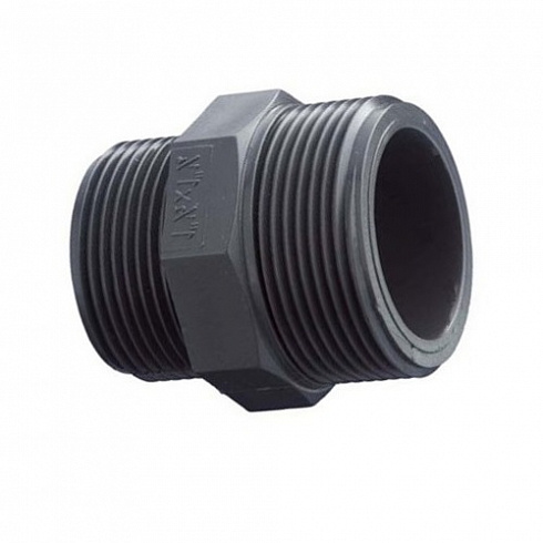 Ниппель клеевой ПВХ с наружной резьбой DN 110/90 x 2 1/2" фото