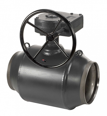 Кран шаровой сталь JIP Premium WW Ду 300 Ру25 п/привар с редуктором Danfoss 065N0166G фото